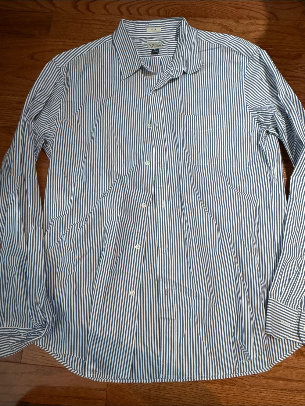 J Crew Striped Button Down Top